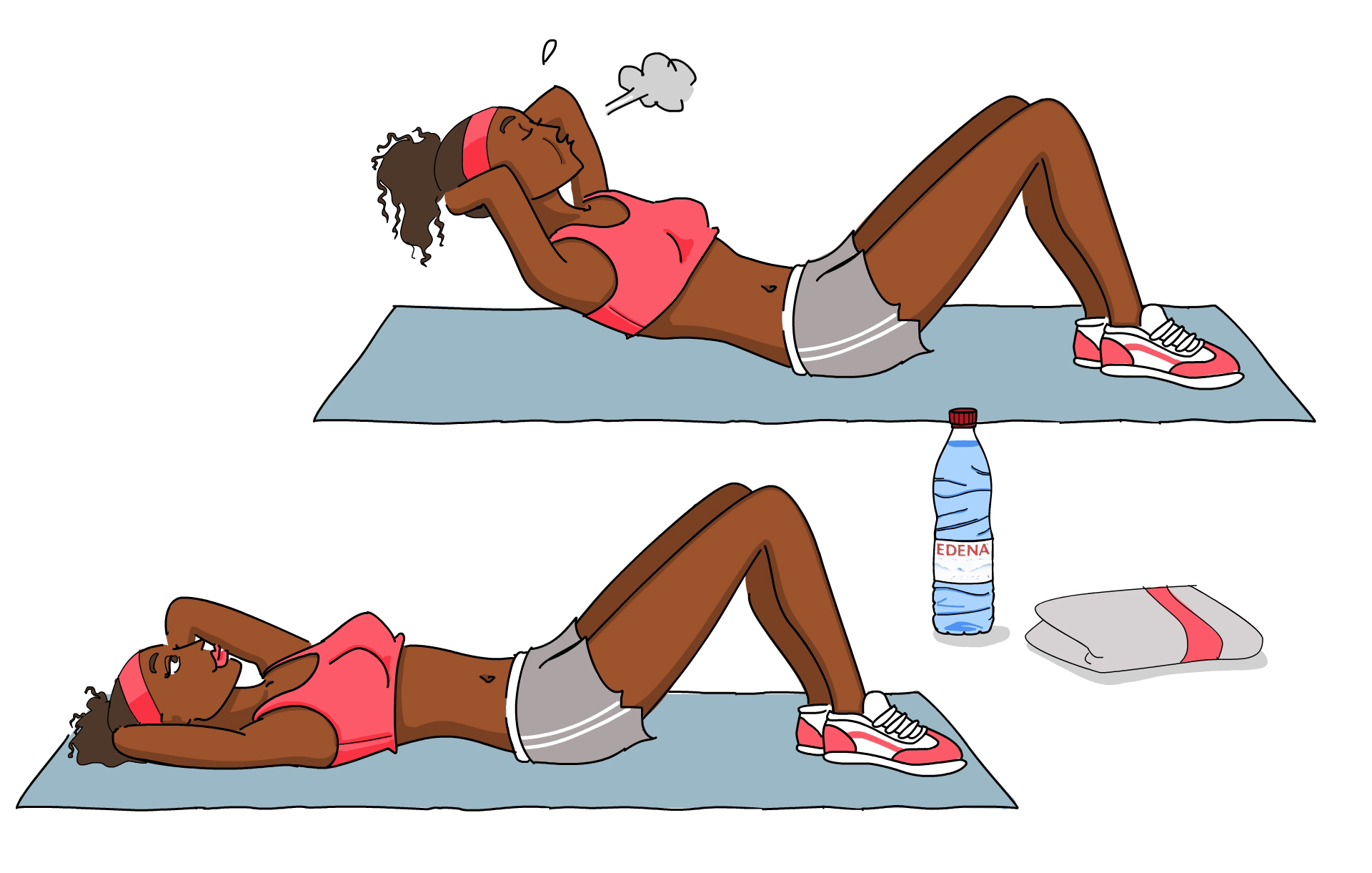 illustration exercice fitness